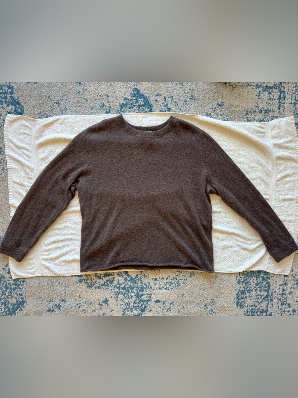 Reformation 100% Cashmere Brown Crewneck Sweater